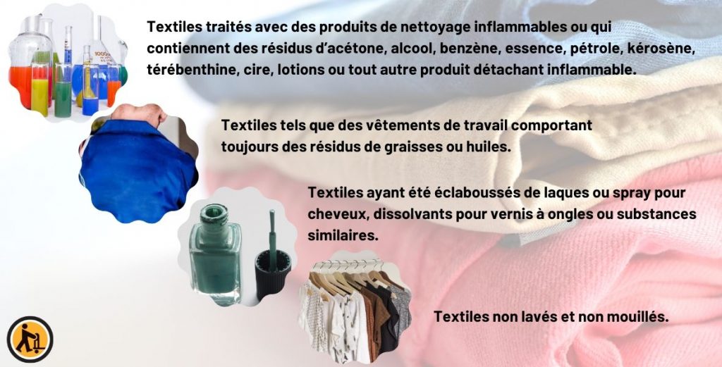 Les textiles ne peuvent pas être déposés dans l’appareil